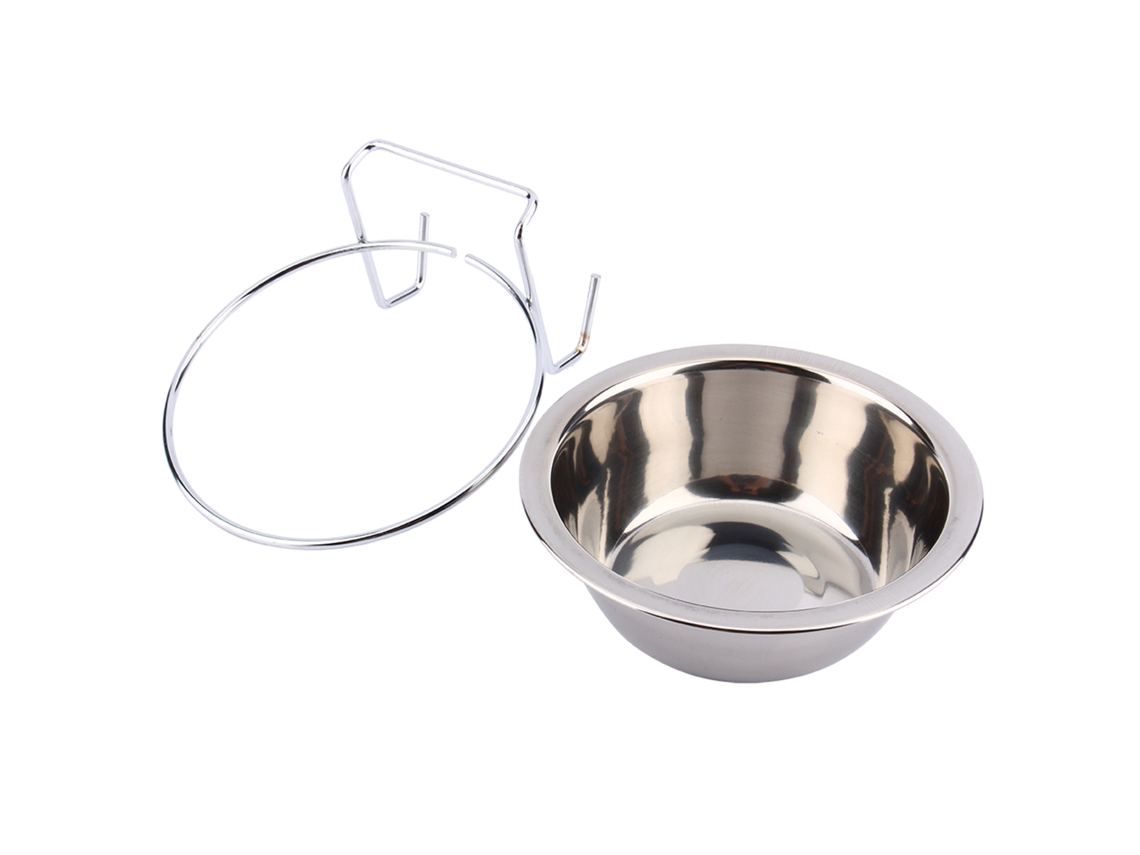 Tigela Suspensa para Gaiola de Animais de Estimação em Aço Inoxidável, Ideal para Alimentação e Água de Pássaros AQUAFORGE