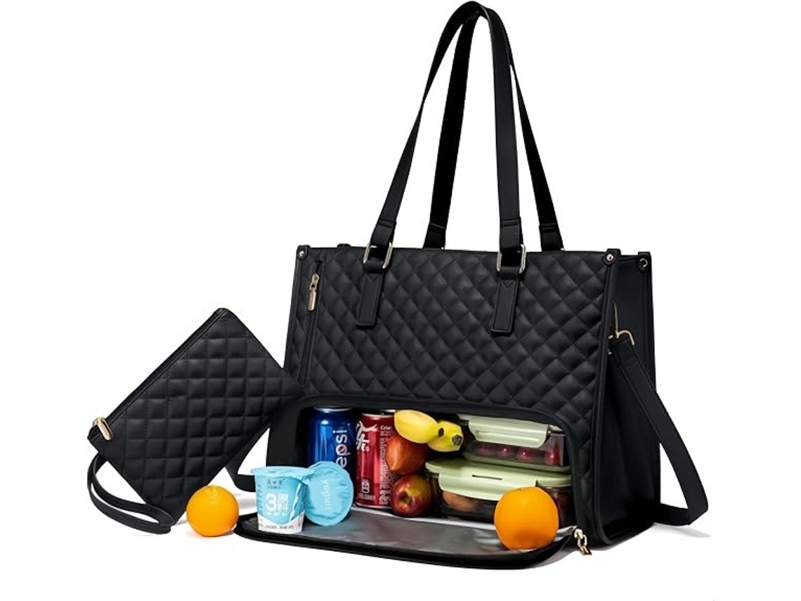 Bolsa Térmica Para Almoço, 15,6 Polegadas, À Prova De Vazamentos, Compatível Com Computador Portátil, Design 2 Em 1