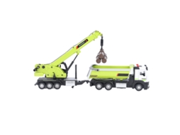 Primerox brinquedo de Guindaste com Caminhão Basculante de Liga Multifuncional Presente Ideal Verde