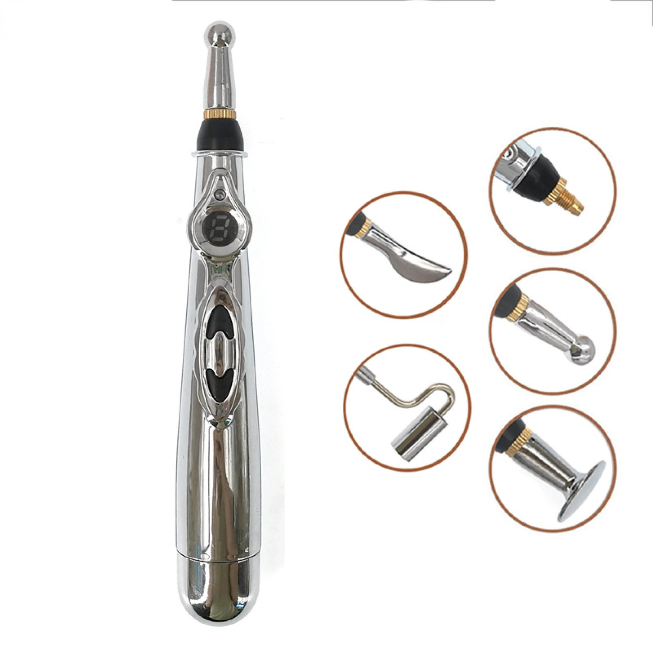 Massageador Elétrico De Pontos Acupuntura, Alívio Da Dor, Terapia A Laser, Caneta Eletrônica Energia Meridiana Para Corpo, Cabeça, Costas, Cansaço E
