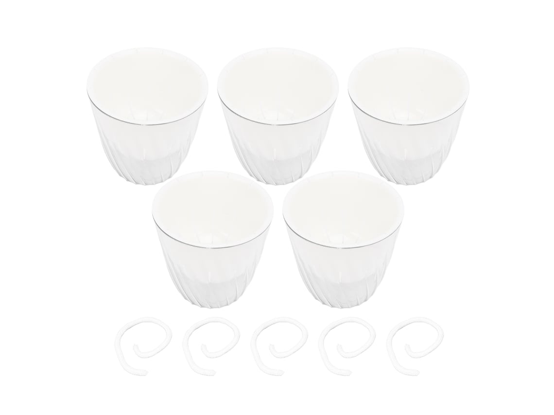 5pcs Vasos Autoirrigáveis Decoração Planta Interior Pp Pet