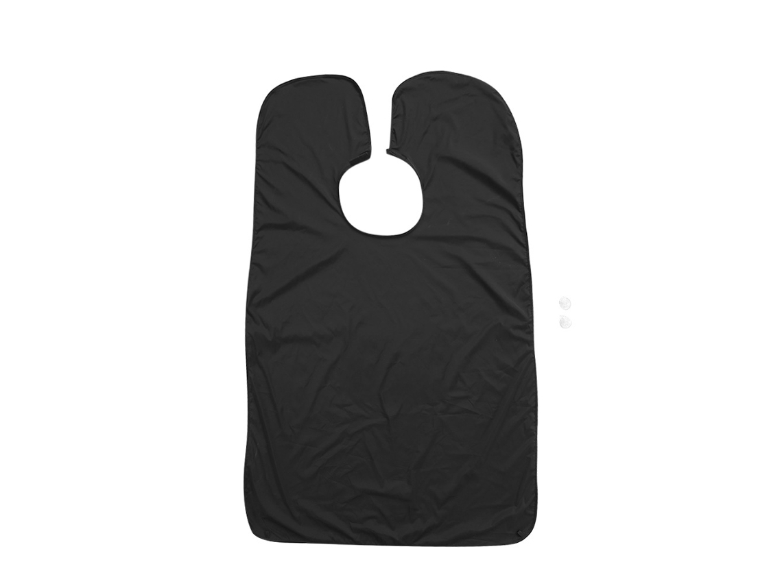 Bib De Barbear Barbear Apron Para Homem Com Aperto De Sucção Material Impermeável E Leve Preto