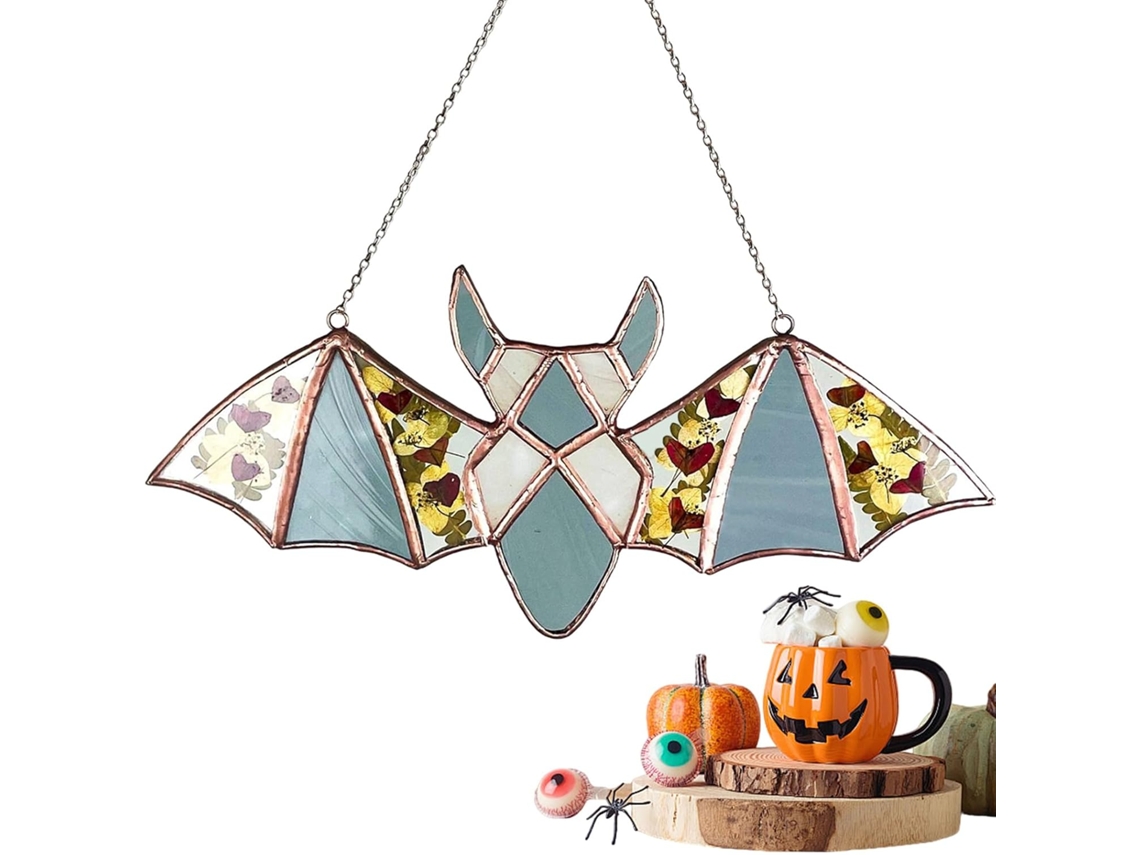 Apanhador de Sol de Halloween, Plano, Colorido, Acrílico, para Uso Interno e Externo, Brilhante, para Varanda, Quarto CHABERLU