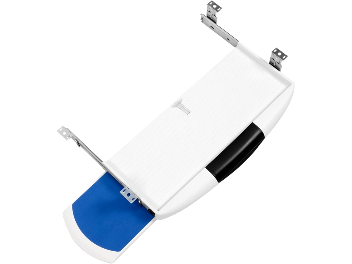 Bandeja Para Teclado Estilo Gaveta Com Suporte Mouse De Dupla Camada, Branca