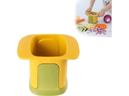 Cortador E De Legumes 2 Em 1 Portátil, Mandolina De Aço Inoxidável Para Batatas, Frutas E Legumes, Fácil E Seguro(amarelo)