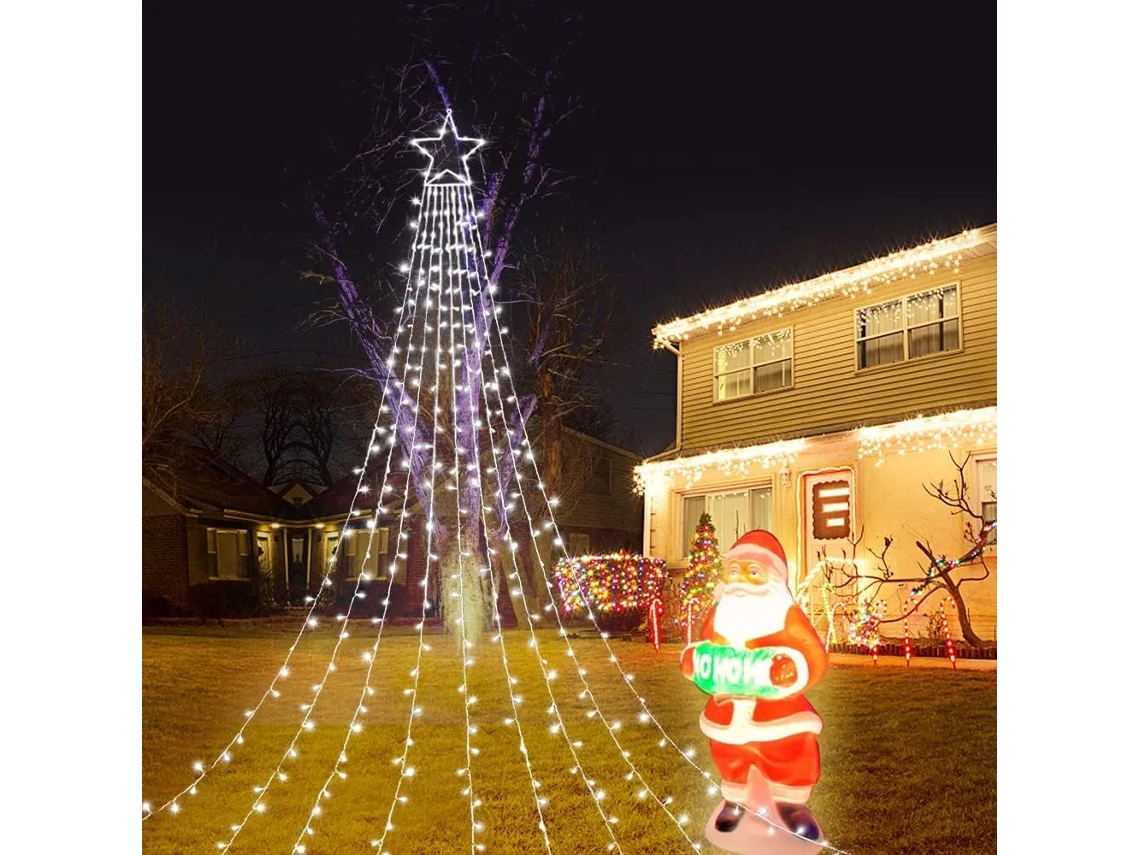 320 Luzes Led Star String, 8 Modos