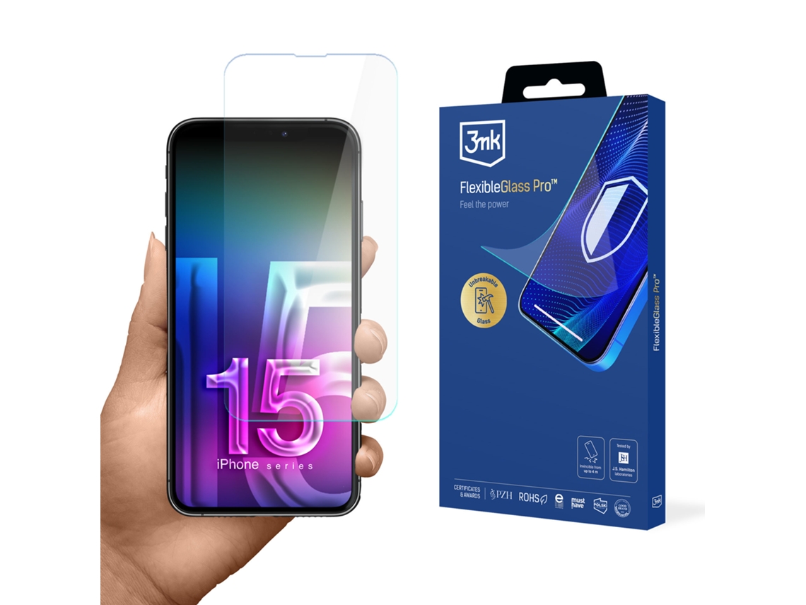 Película De Ecrã Apple Iphone 15 Pro 3mk Flexibleglass Pro