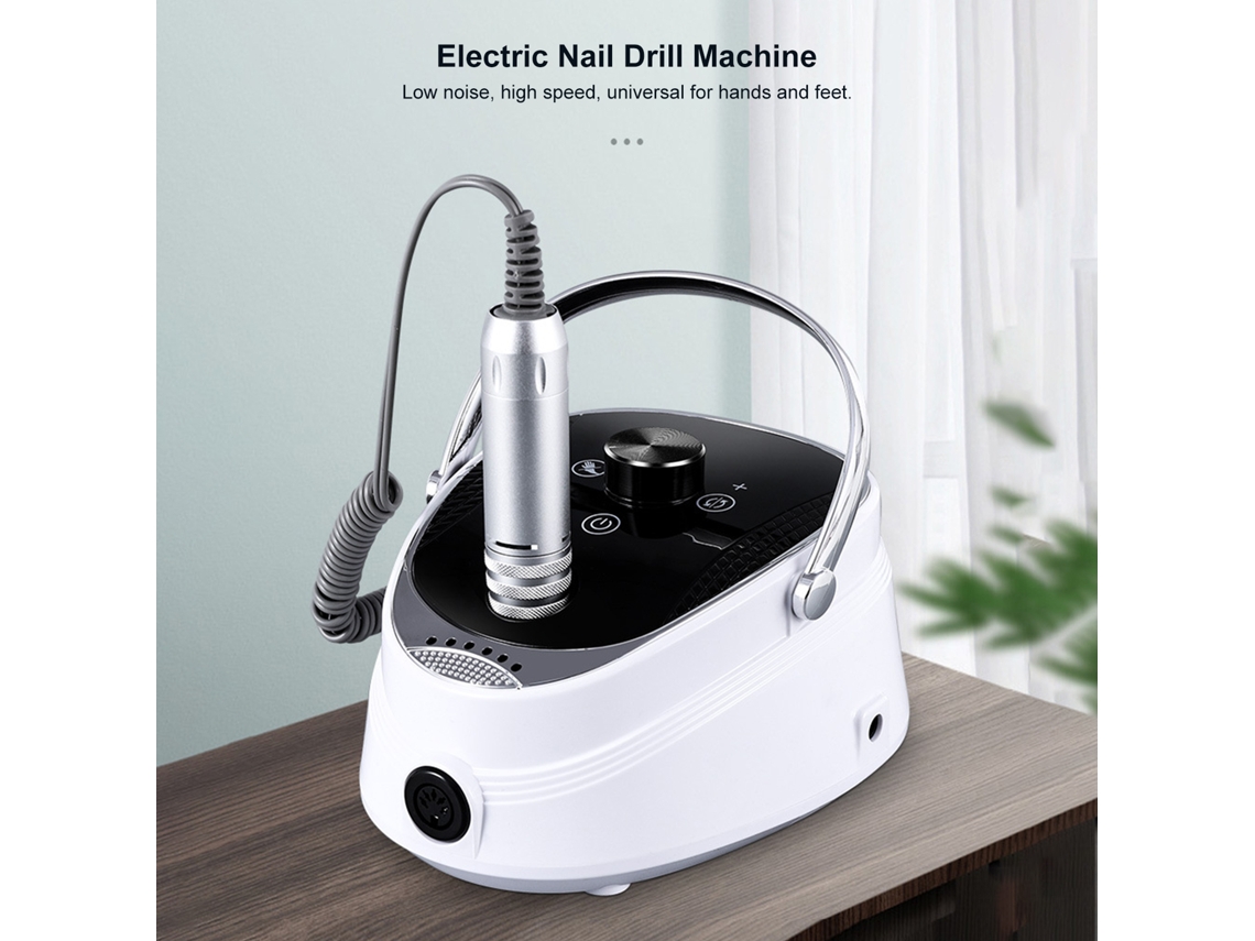 Máquina De Lixar Unhas Elétrica 35000 Rpm Com Velocidade Ajustável, Bits De Lixa Substituíveis E Kit De Manicure Blueque