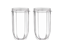Conjunto De 2 Copos Altos De Reposição Compatíveis Com O Liquidificador Magic Blender