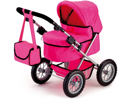 Carrinho de Passeio Boneca BAYER Trendy Rosa