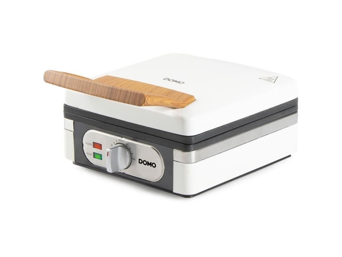 Máquina De Waffles, Domo, Do9274w, 1400 W, 2 Waffles Tamanho Xl, Branca