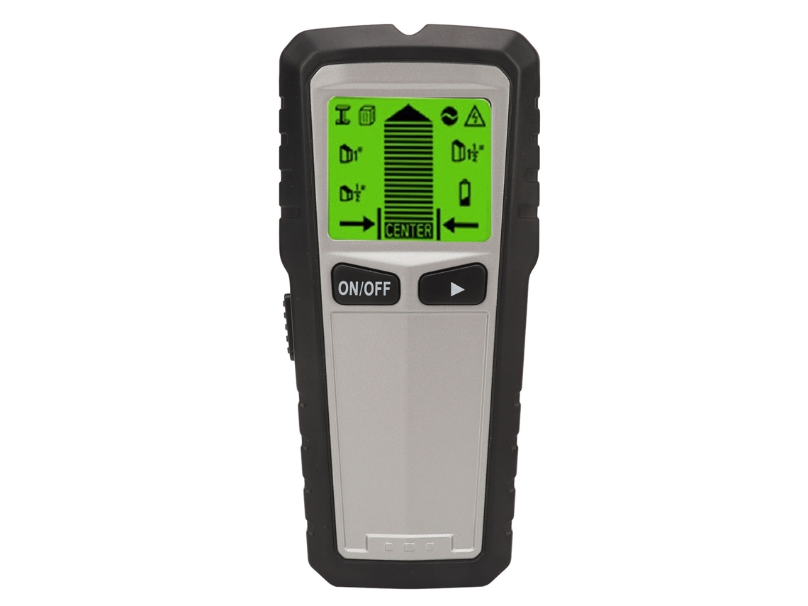 Detector de parede (com visor LCD, capaz de detectar diversos materiais)