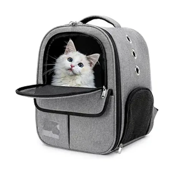 Mochila de Transporte para Cães e Gatos, Respirável, Frontal AQUAFORGE
