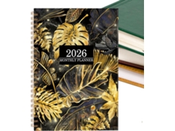 Agenda Mensal 2026, Diário Com Flores E Datas, Com Tema Floral E Calendário De Para Casa, Escritório, Estudo