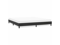 Vidaxl Cama Sem Molas Colchão 180x210 Cm Veludo Preto