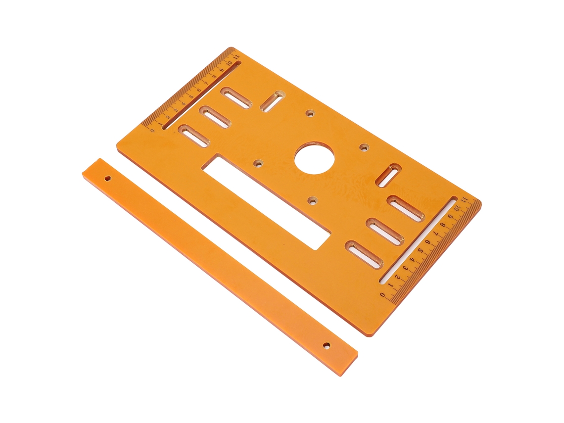 Placa Base Para Máquina De Corte De 4 Polegadas, 90° Plana E 45° Oblicua, Tablero Inferior, Ferramentas De Carpintaria, 28x15cm