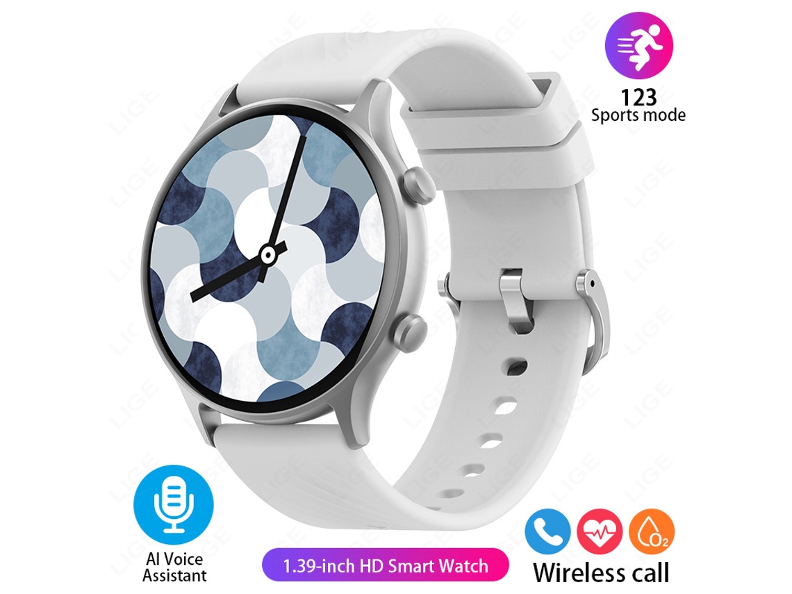 Smart Watch Zl73E Bluetooth Call Health Monitor Prata GODTVAGT
