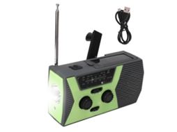 Rádio Externo Com Manivela Alimentado Por Energia Solar E Usb Olysi Shop