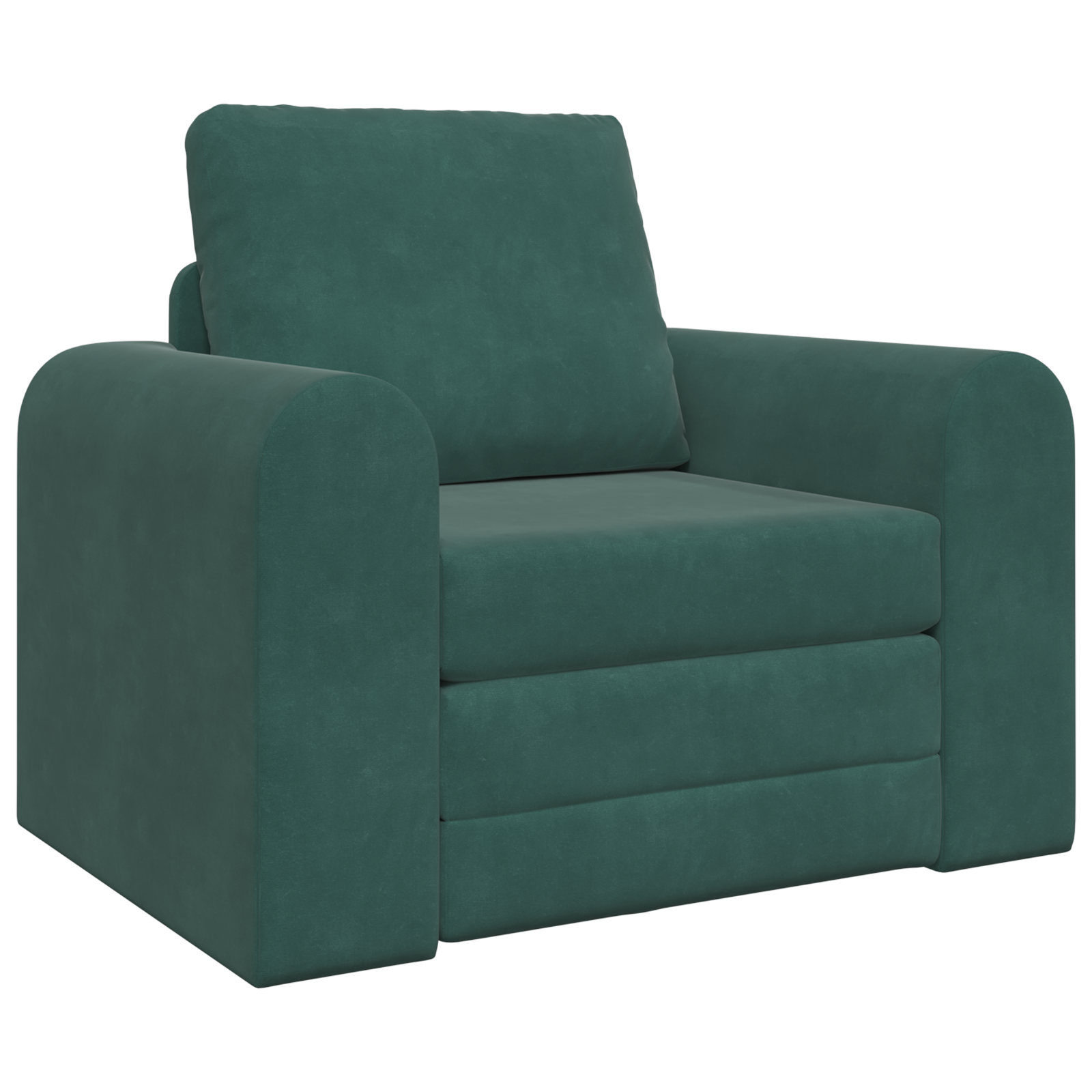 Conjunto 1 Sofá-cama Vidaxl Verde Veludo (98 X 71 X 83 Cm)