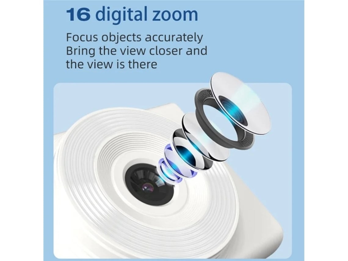 Câmera Digital 4k Hd Zoom 16x Câmera Ccd De Tela De 2.4 Polegadas Com Luz De Preenchimento Led Laranja Yemaesre