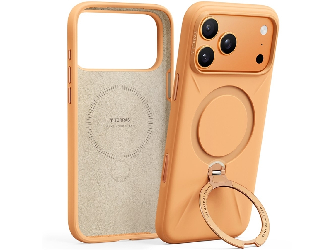 Capa Torras Para Iphone 17 Pro Magsafe Ostand Q Pro - Laranja