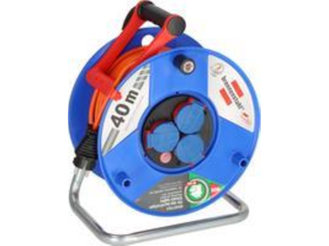 1208750 Kabeltrommel 40 M Orange Schutzkontakt Stecker Brennenstuhl (1208750)