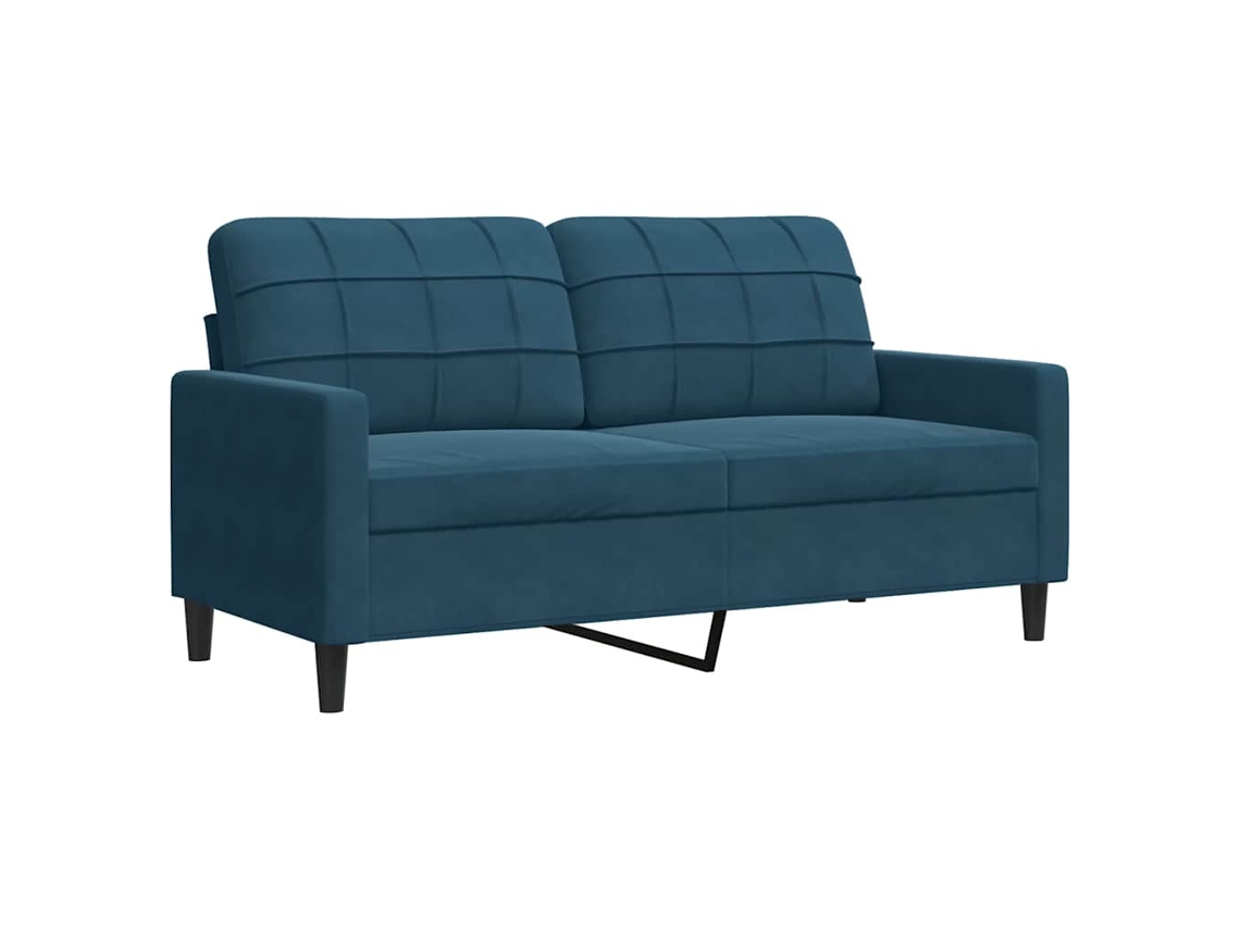 2-seater Sofa, 2-seater Sofas Vidaxl Azul Veludo (n/a)