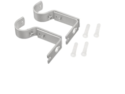 Omni soporte de Parede Ajustável para Barra de Cortinas, Conjunto de 2, Níquel, 10*6*1.8cm