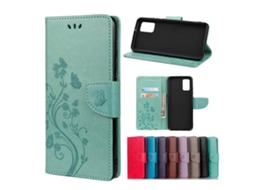 Capa De Couro Com Estampa De Borboleta E Flor, Estilo Flip Horizontal, Para Xiaomi Redmi Note 11, Com Compartimento Para Cartão E Suporte.