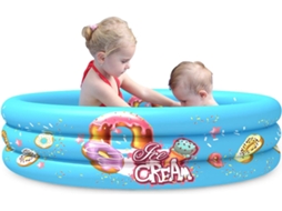 Piscina Infantil Inflável Com 3 Anéis, 110 Cm X 30 Cm, Piscina Interna E Externa Para Bebês E Crianças Pequenas, Brincadeira Aquática -aquaforge