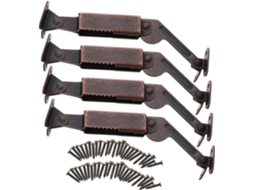 Conjunto De 4 Dobradiças Suporte Para Tampa, Antigas Portas Caixas,
