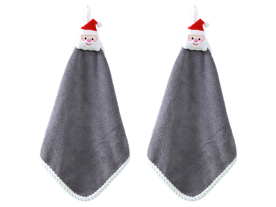 Toalha de Cozinha de Inverno para Pendurar, Pacote com 2 Peças de Natal Macias e Decorativas para Banheiro, Forno e Lavatório AQUAFORGE