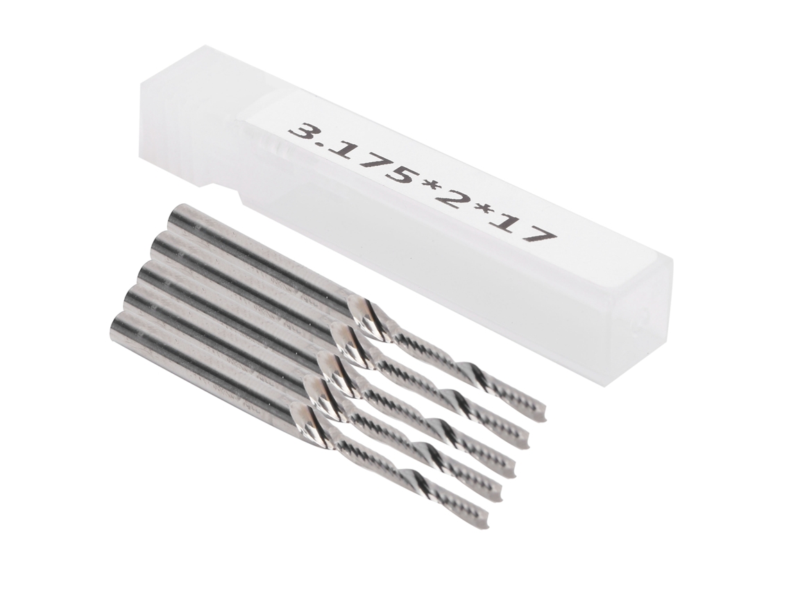 Laxiscreed Kit Com 5 Brocas De Canto Único Para Gravação Cnc Em Aço Tungstênio
