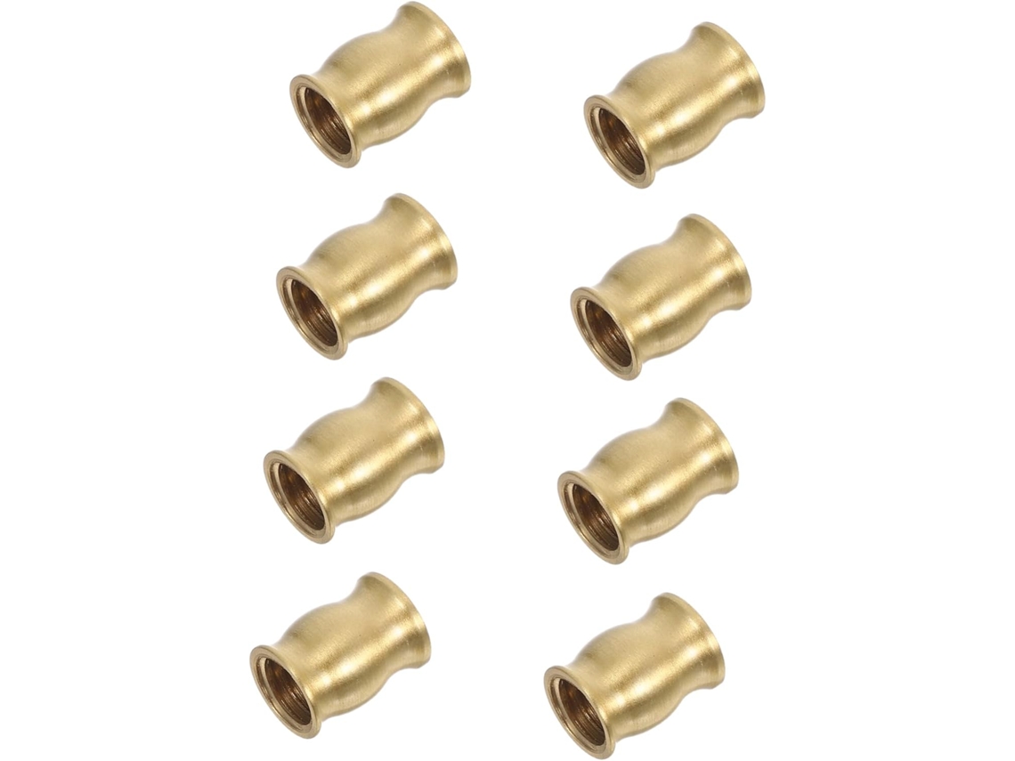 Uonlytech Conjunto De 8 Pés Elevatórios Latão Para Tábuas Corte, Almofadas Elevatórias De Latão Maciço Para Bandejas