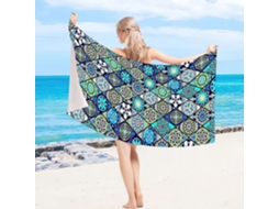 Toalhas De Praia Estampa Em Microfibra Absorvente Para Campismo, Piscina E Viagens.180*90cm Padrão Hexinyigjly