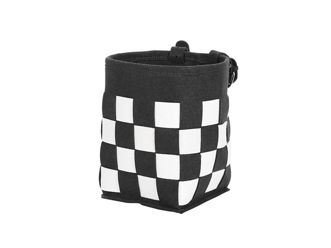 Cesta Dobrável para Bicicleta, Piquenique, Multiuso, Triciclo, Compras, Ciclismo, Alça Preta e Branca GOKOCO