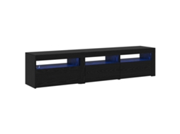 Conjunto 2 Gabinete Para Tv Vidaxl Preto Derivados De Madeira (180 X 35 X 40 Cm)