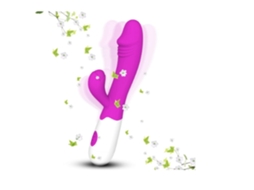 Vibrador De Silicone De Simulação Vibrador Feminino Recarregável Massageador De Ponto Gduplo Brinquedos Sexuais Roxo Yunzii