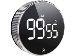 Temporizador Digital De Cozinha, Visor Led, Base Magnética, Para Cozinhar, Assar E Controlar O Tempo Em Tarefas Domésticas