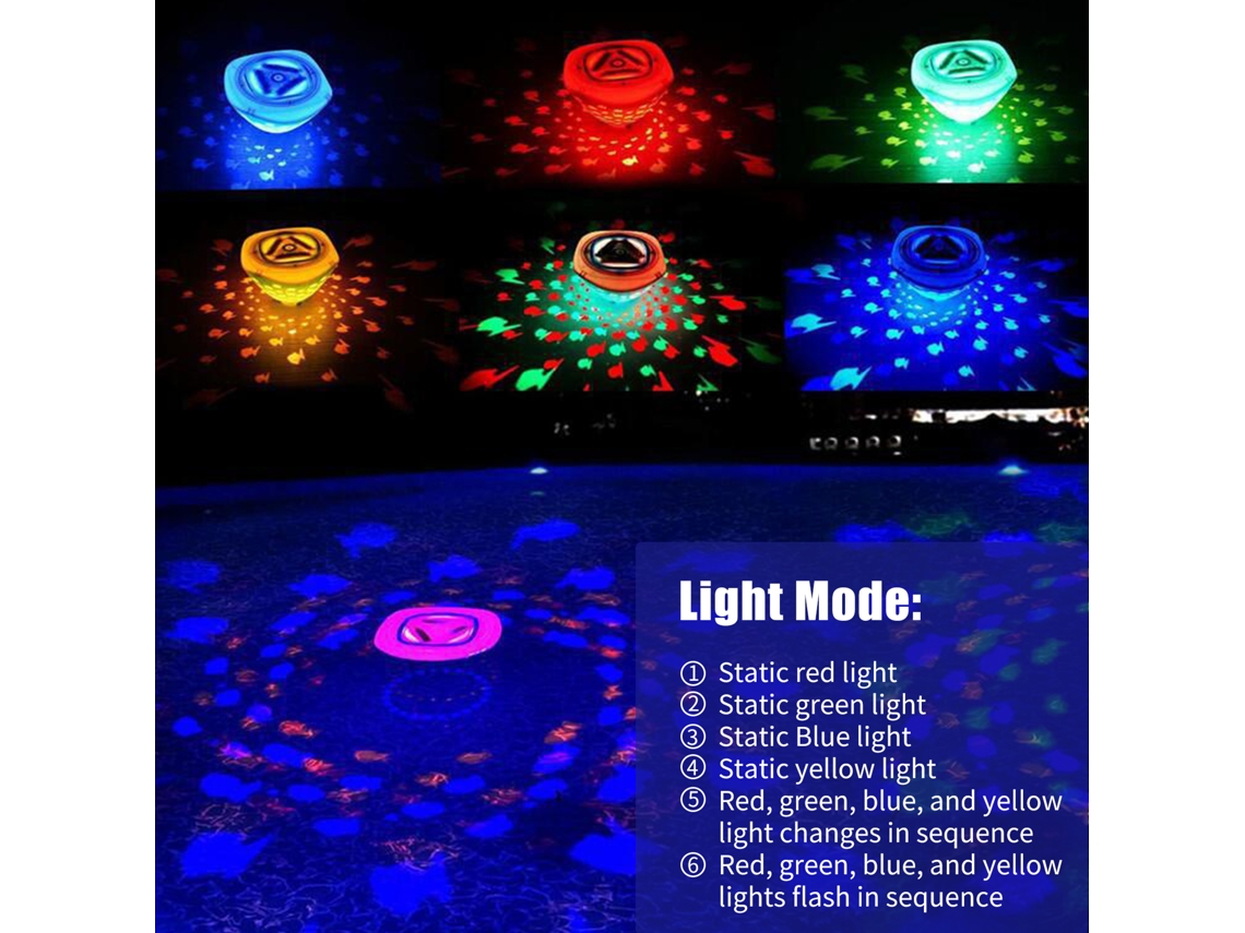Luzes Flutuantes Piscina Peixe 4 Cores LAXISCREED