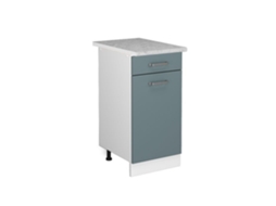 Móvel base universal R-Line, 40cm com gaveta, com PT, Azul-cinza, Branco, VICCO