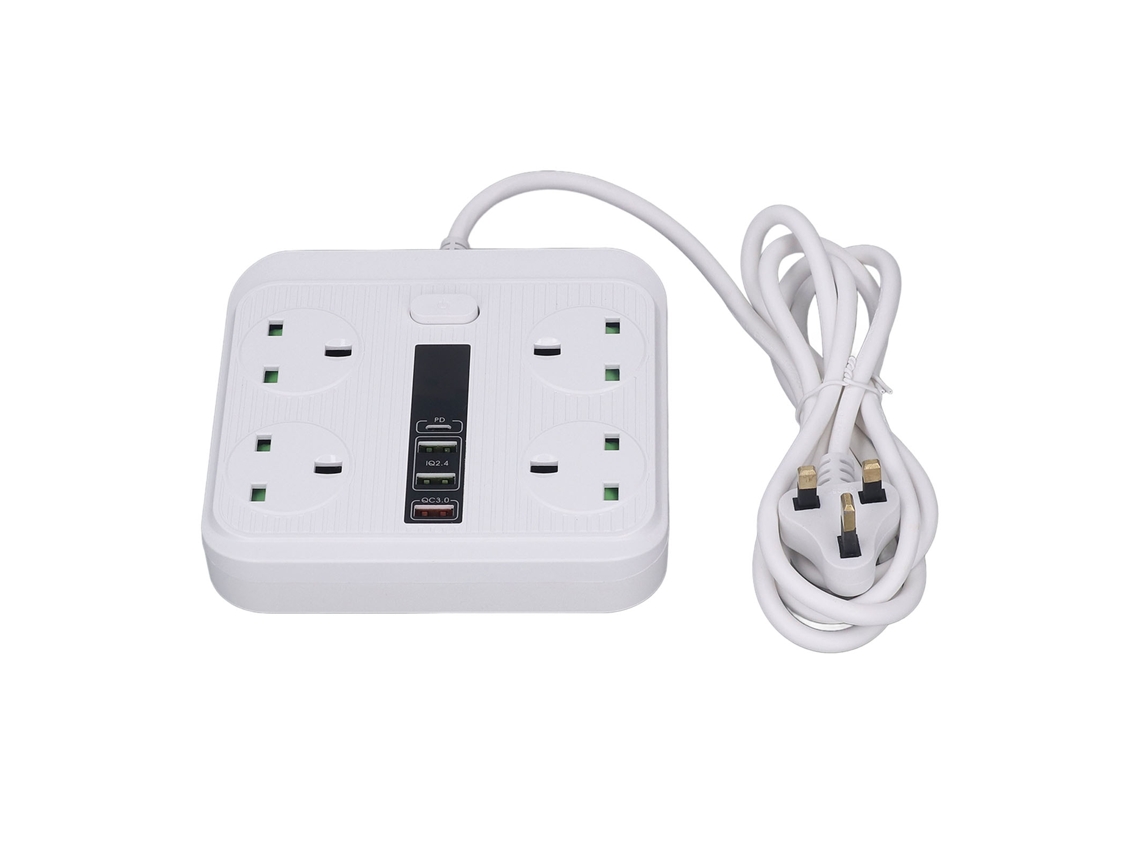 Laxiscreed Tomada 8 Em 1 Com Usb Pd Qc Para Carregar Dispositivos De Forma Rápida E Segura