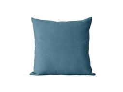 Almofada Quadrada Em Veludo Azul - 45x45 Cm - Dune