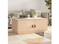 Vidaxl Mesa De Centro 80x50x35 Cm Pinho Maciço