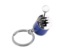 Chaveiro Anel Muda Marcha Azul Metal