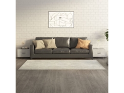 Vidaxl Mesas De Centro + Pernas De Metal 2pcs 50x50x40 Cm Sonoma Cinza