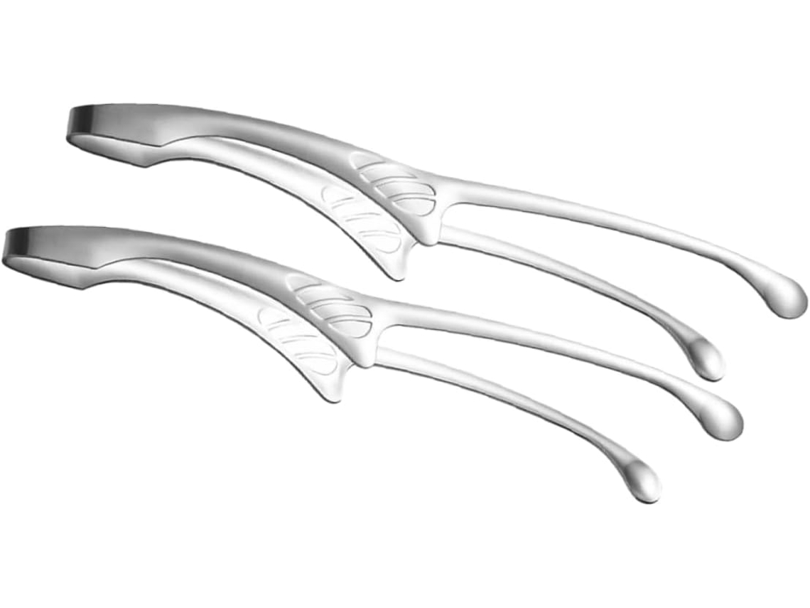 Conjunto De 2 Pinças Cozinha Em Aço Inoxidável Com Prendedores Para Alimentos, Resistentes Ao Calor Para Churrasco
