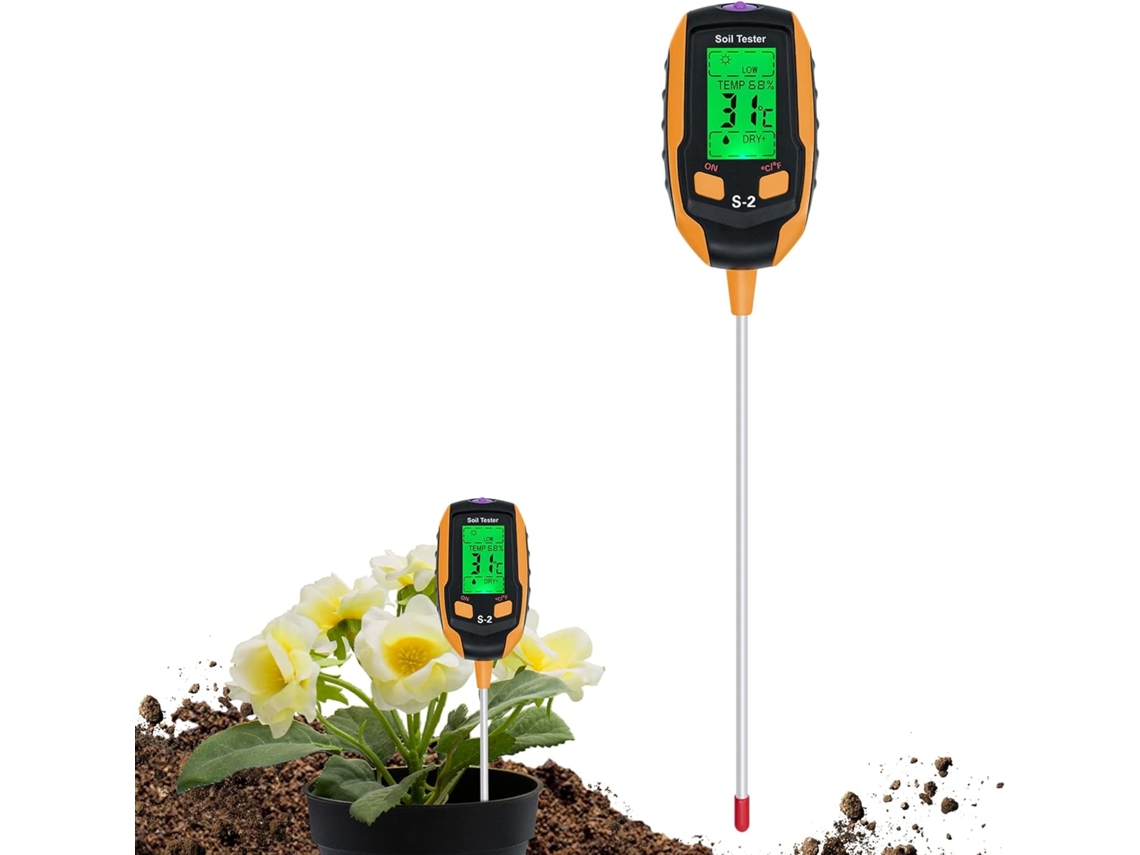 Medidor De Umidade Do Solo 5 Em 1, Com Funções Ph E Temperatura. Aquaforge