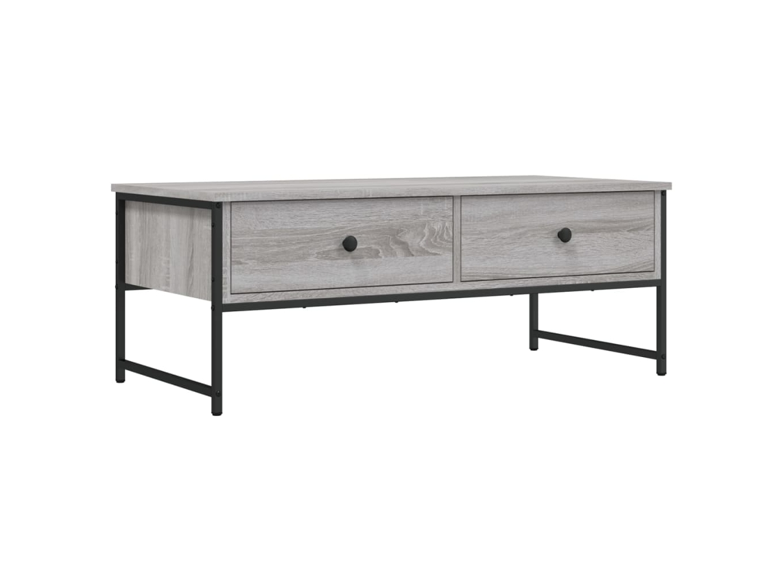 Mesa de Centro Derivados Madeira Cinzento Sonoma MAISON EXCLUSIVE (101x49x39,5 cm)