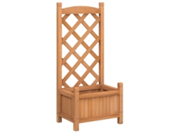 Planter, Planters Vidaxl Marrom Madeira (40 X 30 X 90 Cm)
